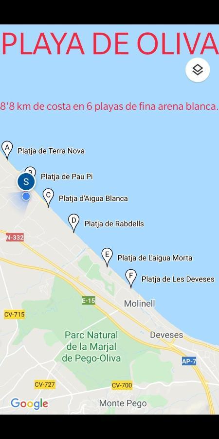 Apartamento A 30 Metros Del Mar Oliva Exterior foto
